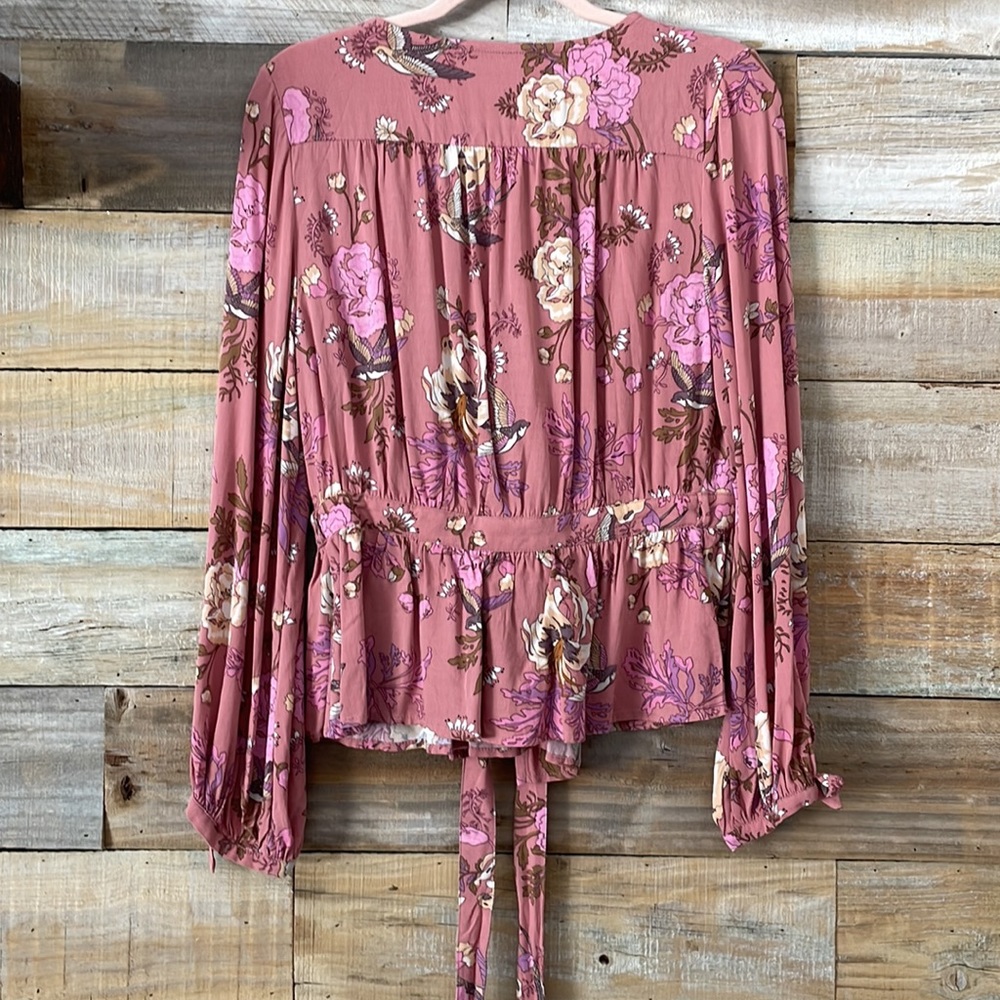 Rosa Wrap Blouse Sz M Spell Designs View 3